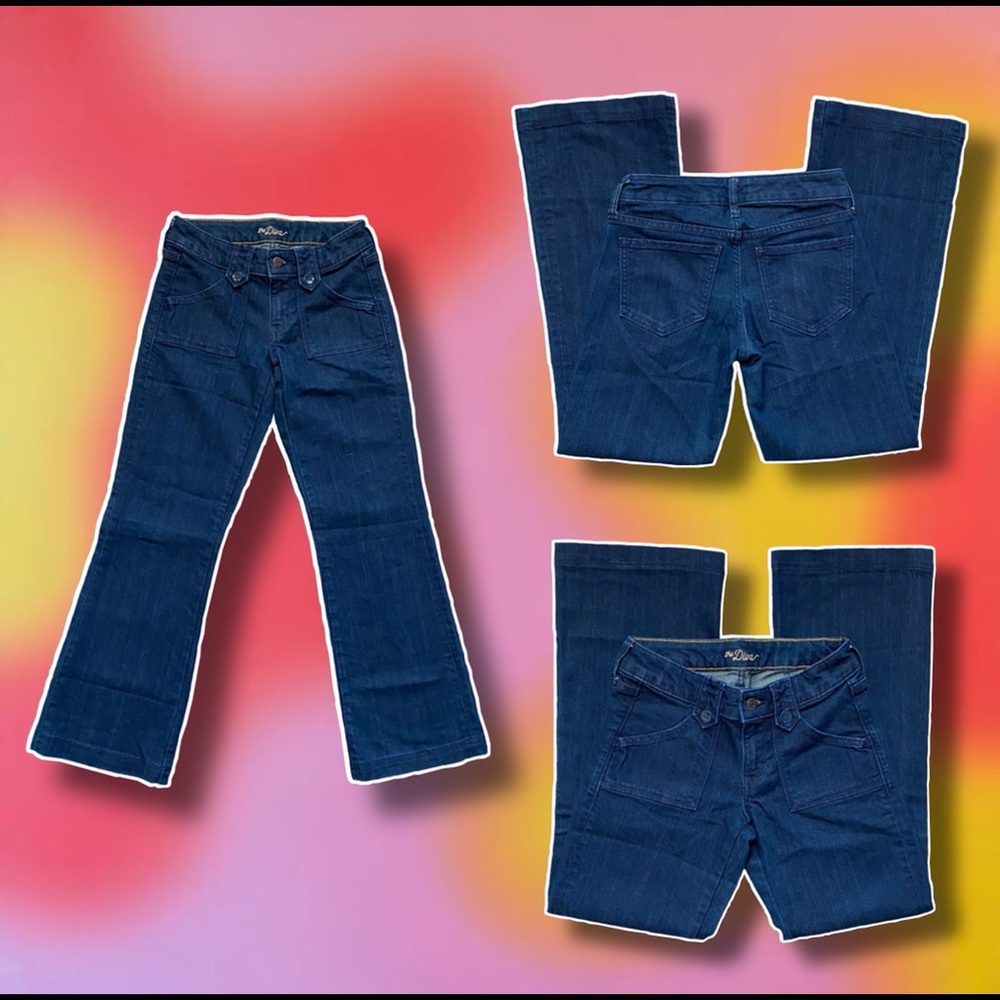 y2k low rise flare jeans